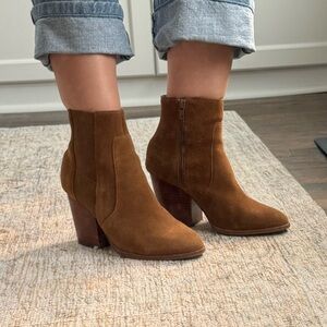 Soludos Women's Brown Suede Ankle Boots